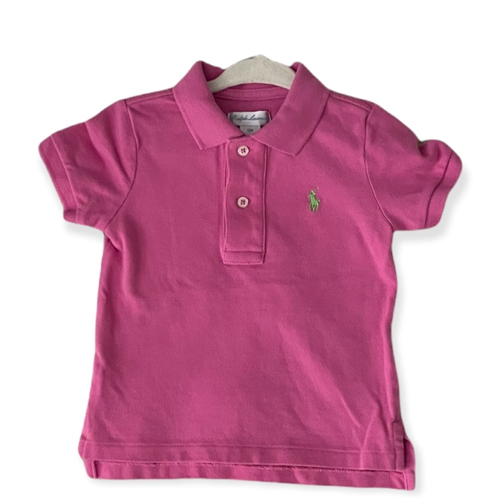 Ralph Lauren Baby boy Cotton Mesh Polo Shirt 12 M